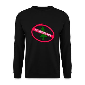 No Christmas Tree - Unisex Sweatshirt - black - Front - Alina (178cm) & Michal (187cm)