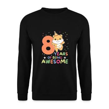 Hamster pour les enfants de 8 ans de huit ans - Sweat-shirt Unisexe - noir - Devant - Alina (178cm) & Michal (187cm)