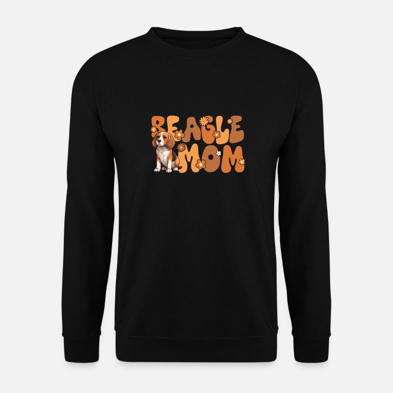Beagle Groovy Beagle mom - Unisex Sweatshirt - black