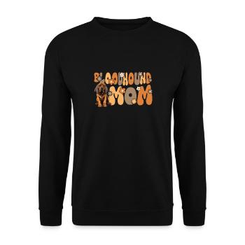Bloodhound Groovy Bloodhound Mom - Unisex Pullover - Schwarz - Vorne - Alina (178cm) & Michal (187cm)