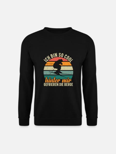 Skifahren Ausrüstung & Skikleidung für Skier - Unisex Pullover - Schwarz