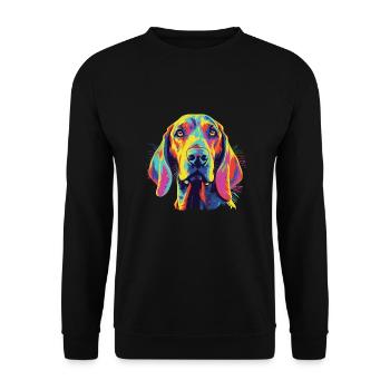 Aquarelles Coloré Américain Anglais - Sweat-shirt Unisexe - noir - Devant - Alina (178cm) & Michal (187cm)