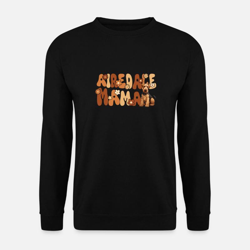 Airedale Terrier Groovy Airedale Maman - Sweat-shirt Unisexe - noir