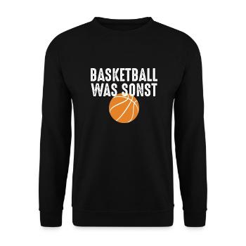 Basketball - Unisex Pullover - Schwarz - Vorne - Alina (178cm) & Michal (187cm)