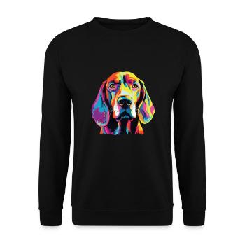 Aquarelles Coloré Américain Anglais - Sweat-shirt Unisexe - noir - Devant - Alina (178cm) & Michal (187cm)