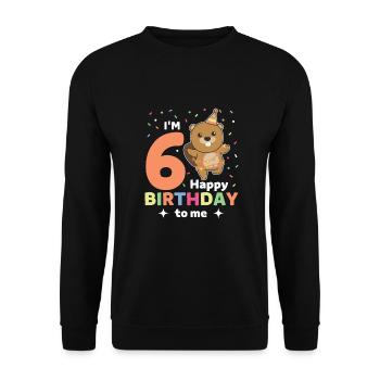 Castor pour les enfants de 6 ans - Sweat-shirt Unisexe - noir - Devant - Alina (178cm) & Michal (187cm)