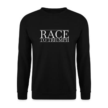 Citation cadeau pour les amateurs de courses de chevaux - Sweat-shirt Unisexe - noir - Devant - Alina (178cm) & Michal (187cm)