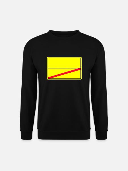 place-name sign - Unisex Sweatshirt - black