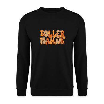 Nouvelle-Écosse Duck Tolling Retriever Groovy Toller - Sweat-shirt Unisexe - noir - Devant - Alina (178cm) & Michal (187cm)