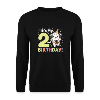 Dalmatiens pour les enfants de 2 ans - Sweat-shirt Unisexe - noir - Devant - Alina (178cm) & Michal (187cm)