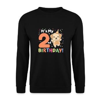 Labrador pour les enfants de 2 ans - Sweat-shirt Unisexe - noir - Devant - Alina (178cm) & Michal (187cm)