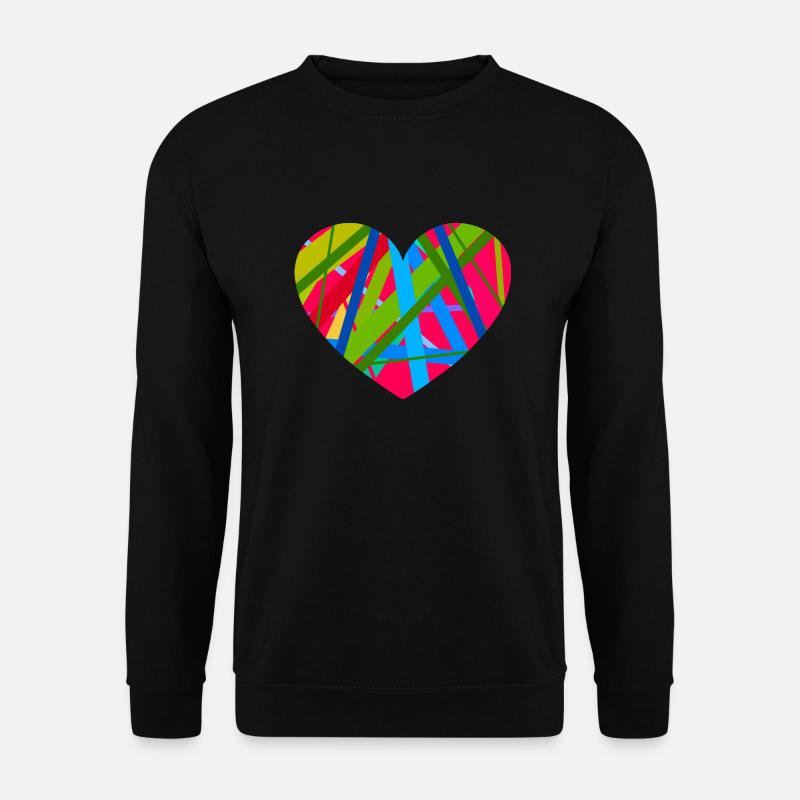 Herz - Unisex Pullover - Schwarz