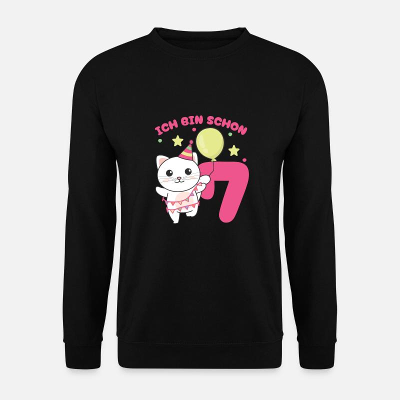J’ai déjà 7 chats d’anniversaire - Sweat-shirt Unisexe - noir