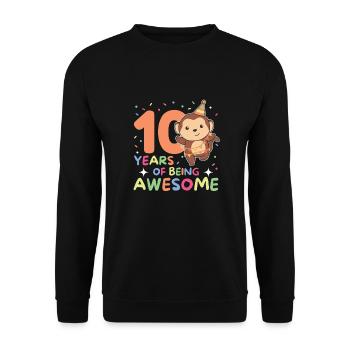 Singe pour les enfants de 10 ans - Sweat-shirt Unisexe - noir - Devant - Alina (178cm) & Michal (187cm)