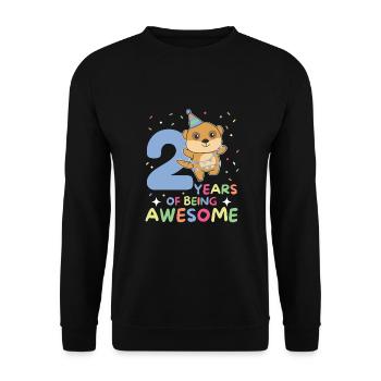 Suricate pour les enfants de 2 ans - Sweat-shirt Unisexe - noir - Devant - Alina (178cm) & Michal (187cm)