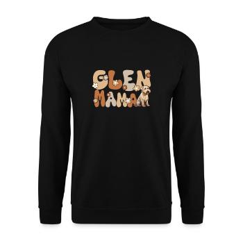 Irish Glen d’Imaal Terrier Groovy Glen Mama - Sweat-shirt Unisexe - noir - Devant - Alina (178cm) & Michal (187cm)