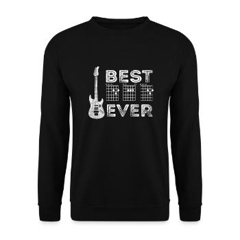 Best Guitar Dad Ever - Father's Day Best Daddy - Unisex Sweatshirt - black - Front - Alina (178cm) & Michal (187cm)