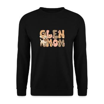 Irish Glen d’Imaal Terrier Groovy Glen Maman - Sweat-shirt Unisexe - noir - Devant - Alina (178cm) & Michal (187cm)