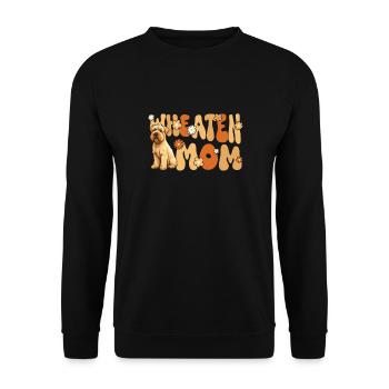 Irish Soft Coated Wheaten Terrier Groovy Wheaten - Unisex Pullover - Schwarz - Vorne - Alina (178cm) & Michal (187cm)