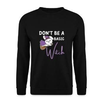 Les sorcières d’Halloween ne sont pas une sorcière de base - Sweat-shirt Unisexe - noir - Devant - Alina (178cm) & Michal (187cm)