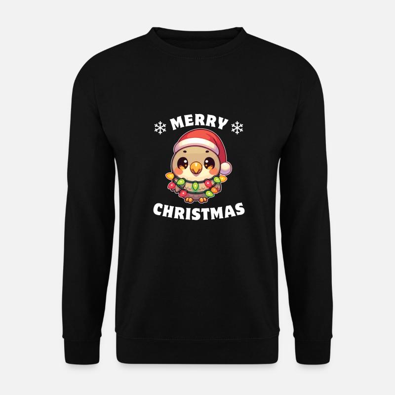 Weihnachten Lichterkette Unzertrennliche - Unisex Pullover - Schwarz