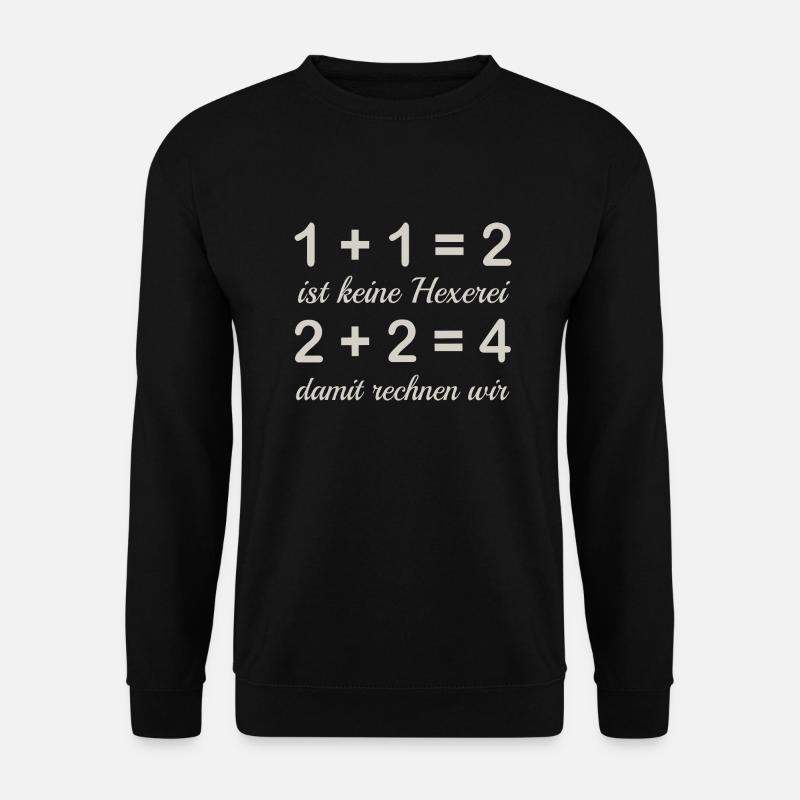 Rechnen - Unisex Pullover - Schwarz