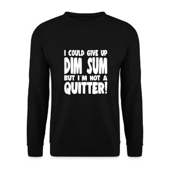 Delicious Asian Food Bao Bun Funny Dim Sum - Unisex Sweatshirt - black - Front - Alina (178cm) & Michal (187cm)