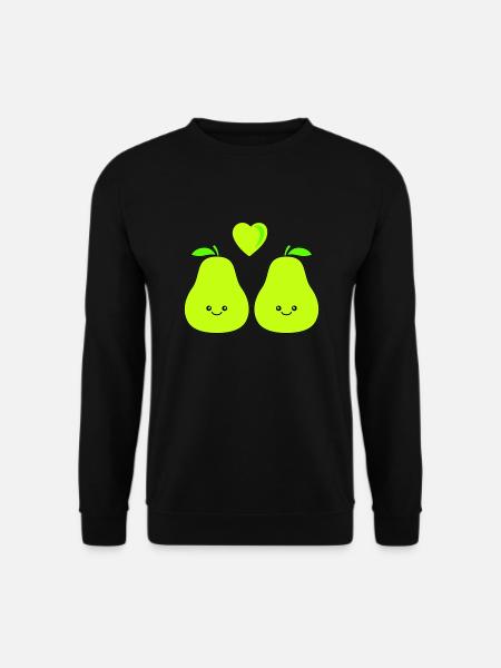 birne comic love - Unisex Pullover - Schwarz