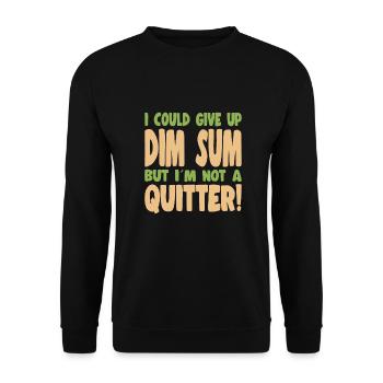 Bao Bun Funny Could Give Up Dim Sum Asian Food - Unisex Sweatshirt - black - Front - Alina (178cm) & Michal (187cm)