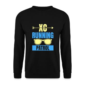 Cadeau de course XC drôle XC Runner Edition - Sweat-shirt Unisexe - noir - Devant - Alina (178cm) & Michal (187cm)