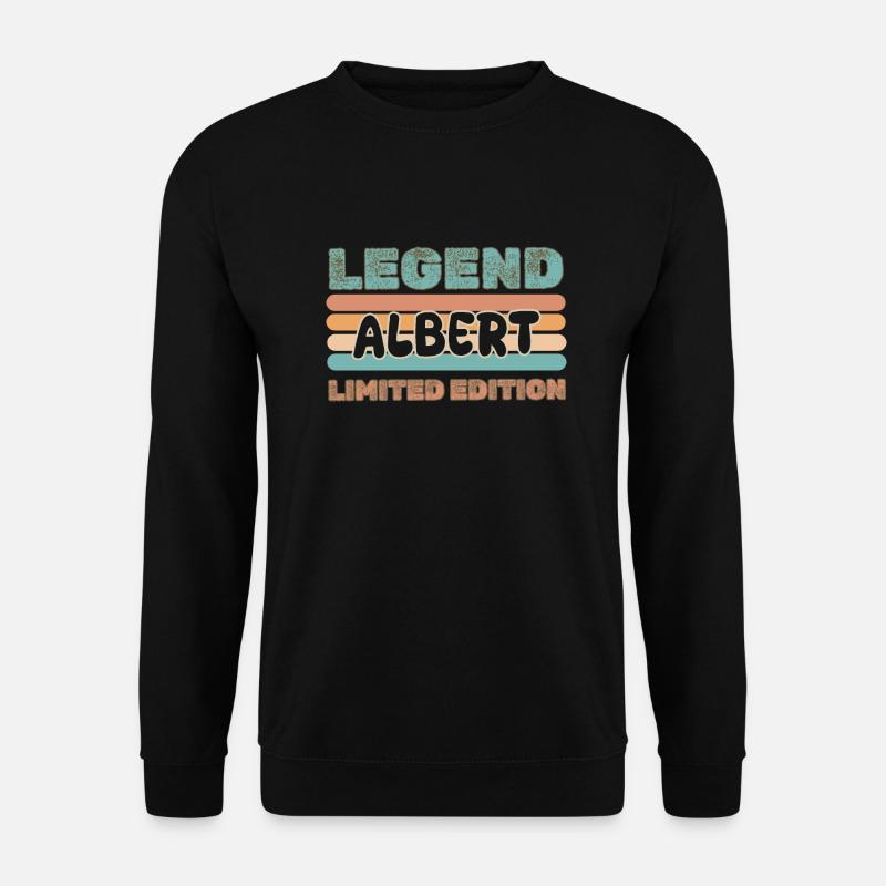 Vorname Albert - Unisex Pullover - Schwarz