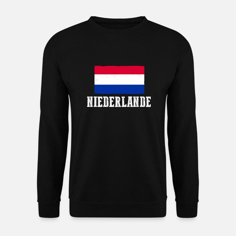 Pays-Bas Pays-Bas - Sweat-shirt Unisexe - noir