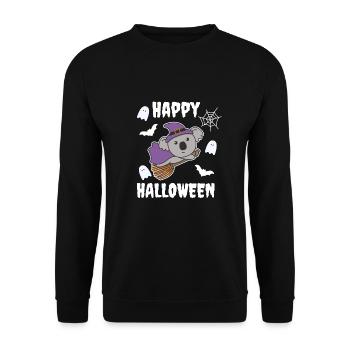 Koala Happy Halloween Witch Costume de sorcière pour enfants - Sweat-shirt Unisexe - noir - Devant - Alina (178cm) & Michal (187cm)
