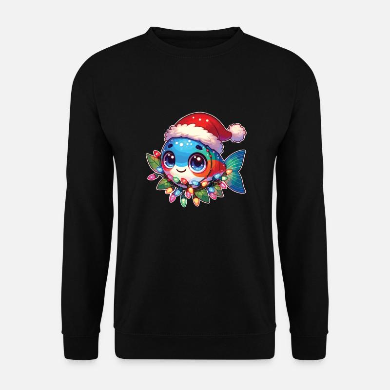 Fées de Noël Poisson Tetra - Sweat-shirt Unisexe - noir