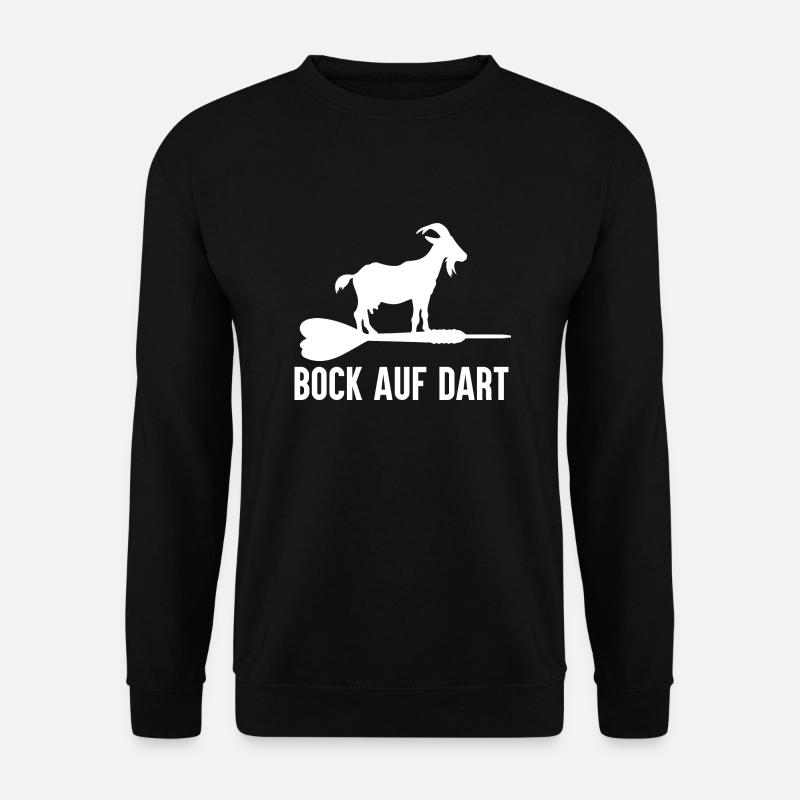Bock Auf Dart - Darts Spruch Dart Spieler - Unisex Pullover - Schwarz