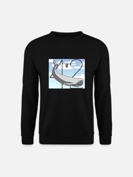 H2G2 Fan Art. Pottwal und Petunie fallen. 42 - Unisex Pullover - Schwarz