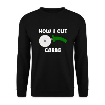 Pizza - Unisex Sweatshirt - black - Front - Alina (178cm) & Michal (187cm)
