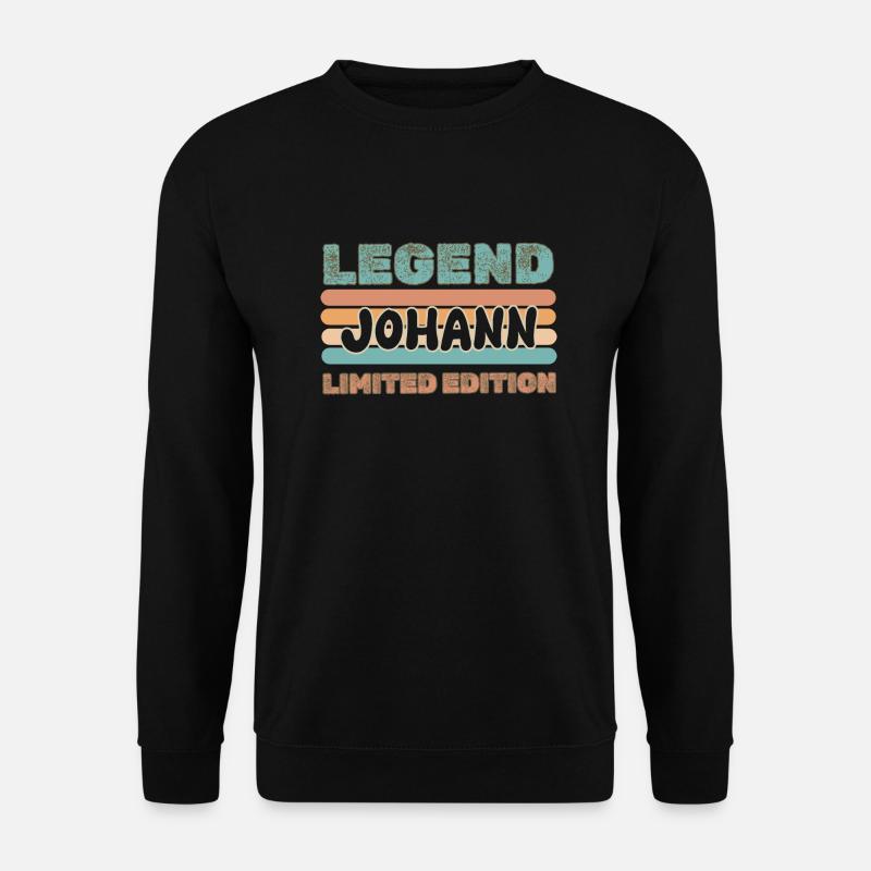 First name Johann - Unisex Sweatshirt - black