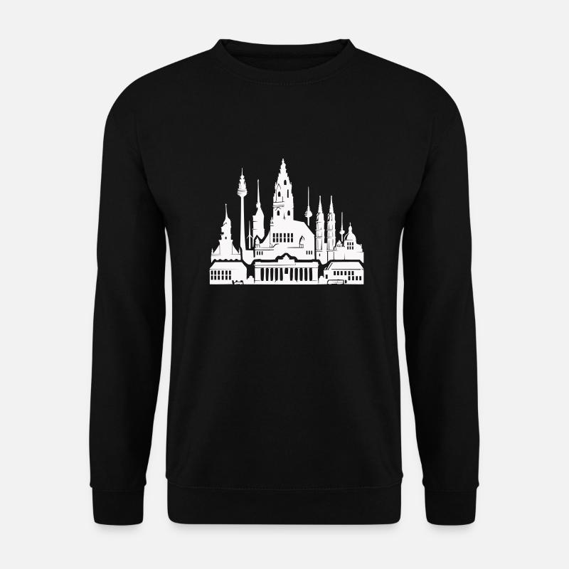 leipzig skyline - Unisex Pullover - Schwarz
