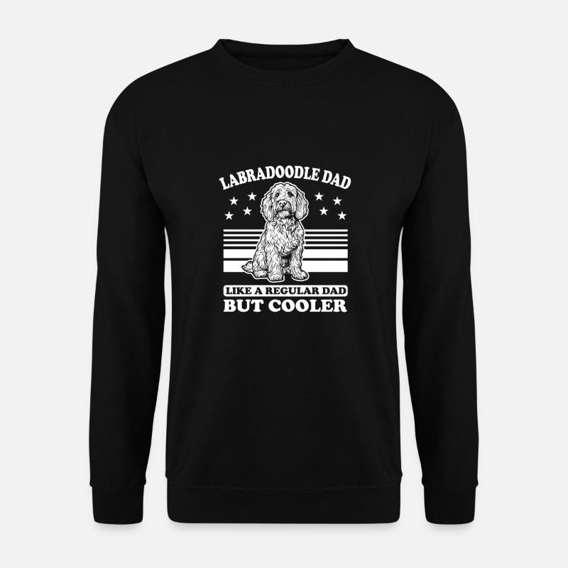 Labradoodle Rétro Labradoodle Papa - Sweat-shirt Unisexe - noir