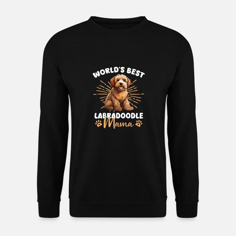 Labradoodle Groovy Labradoodle Mom - Unisex Sweatshirt - black