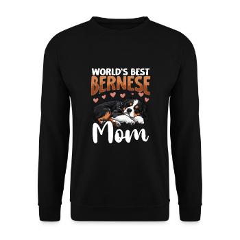 Bernese Mountain Dog Bernese Mom - Unisex Sweatshirt - black - Front - Alina (178cm) & Michal (187cm)