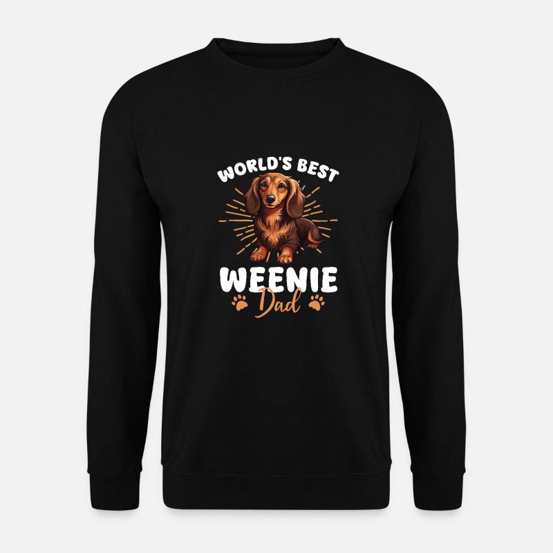 Teckel Chien Weenie papa - Sweat-shirt Unisexe - noir