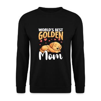 Golden Retriver La meilleure maman dorée du monde - Sweat-shirt Unisexe - noir - Devant - Alina (178cm) & Michal (187cm)