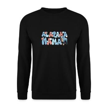 Alapaha Blue Blood Bulldog Groovy Alapaha Mom - Unisex Sweatshirt - black - Front - Alina (178cm) & Michal (187cm)