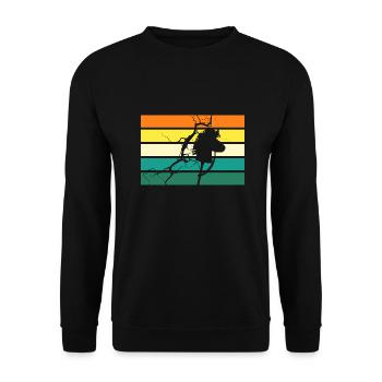 Steckenpferd Hobby Horsing - Unisex Pullover - Schwarz - Vorne - Alina (178cm) & Michal (187cm)