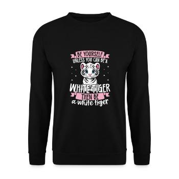 Soyez vous-même à moins que vous ne puissiez être un homme blanc - Sweat-shirt Unisexe - noir - Devant - Alina (178cm) & Michal (187cm)