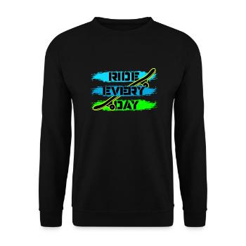 Skate - Unisex Pullover - Schwarz - Vorne - Alina (178cm) & Michal (187cm)
