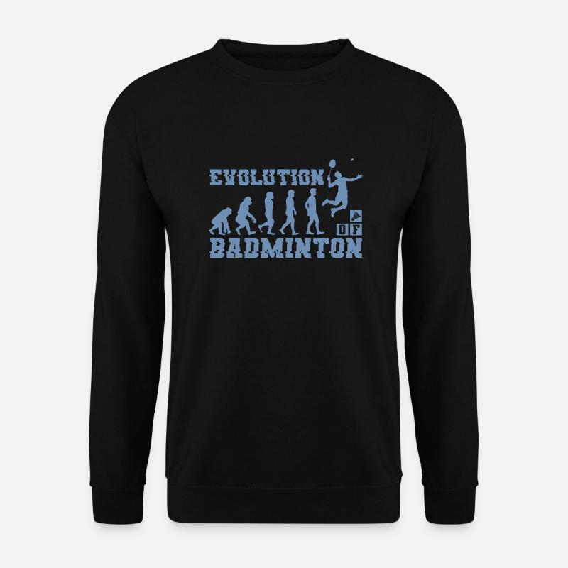 Badminton Evolution Silhouette - Unisex Sweatshirt - black