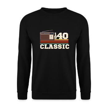 Anniversary 1940 retro classic - Unisex Sweatshirt - black - Front - Alina (178cm) & Michal (187cm)